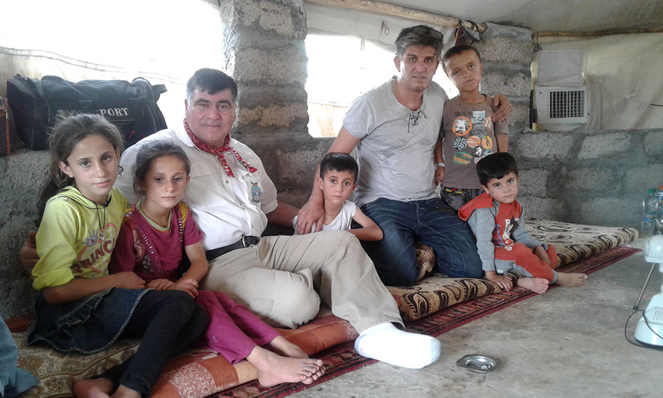 Aid relief distribution in Iraq, July 2016