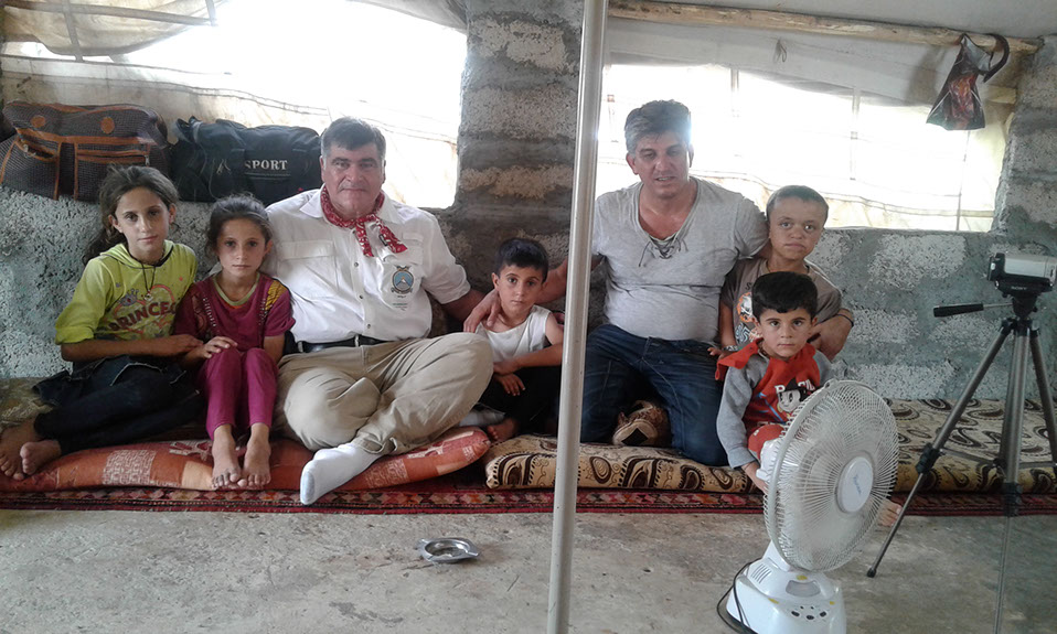 Aid relief distribution in Iraq, July 2016