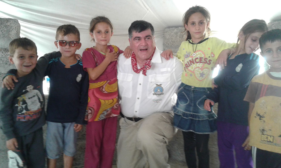 Aid relief distribution in Iraq, July 2016