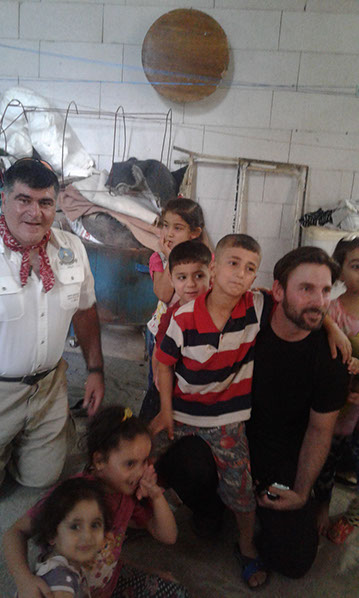 Children of war relief visit, July 2016