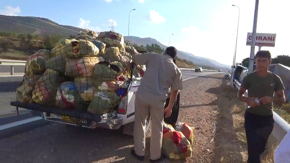 Loading relief supplies for distribution