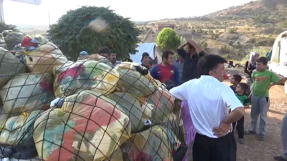 Relief aid distribution in Iraq, summer 2016