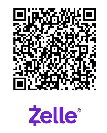 Zelle QR barcode for donating to Norooz Charity Foundation